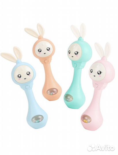 Погремушка-прорезыватель зайка