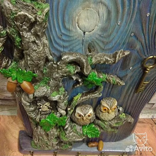 Вешалка/ключница/панно «Сон старого дуба»