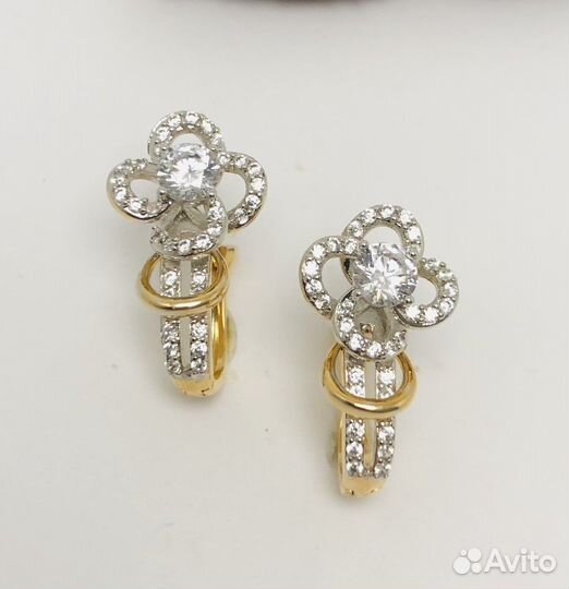 Серьги мед. сплав