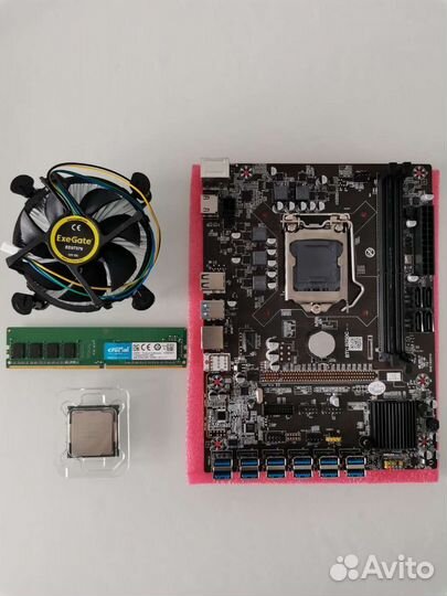 Комплект для майнинга на 12 карт B250C