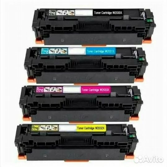 Картриджи для HP 415X с чипом комплект