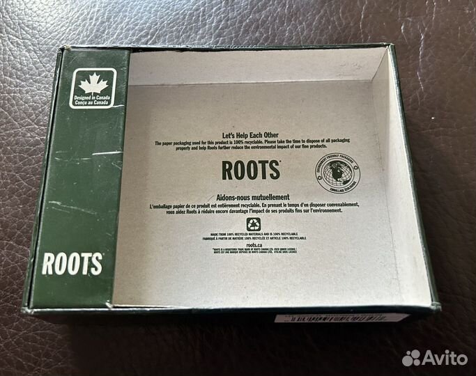 Кошелек мужской кожаный Roots(Канада)