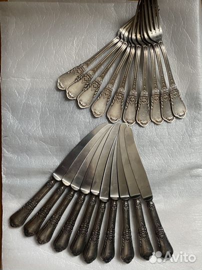 Столовые приборы серебро