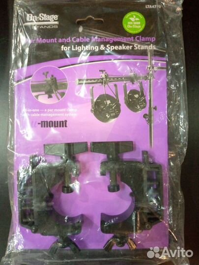 Струбцина с держателем кабелей onstage LTA4770