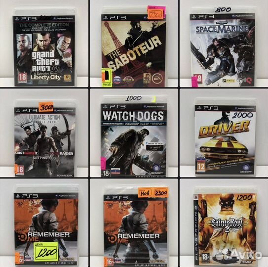 Диски на PS3 NineSet08