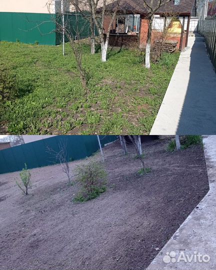 Вспашка,фрезерование,выравнивание,планировка,газон