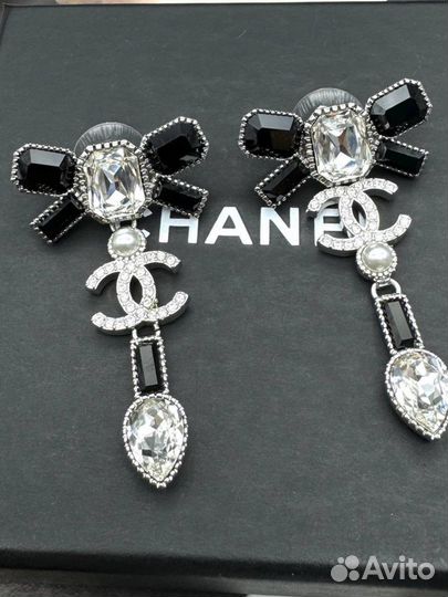 Серьги chanel premium