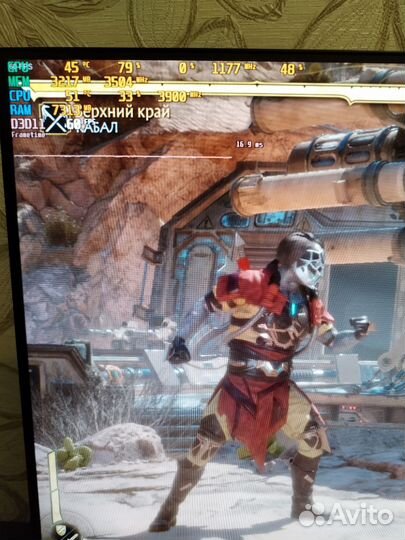 Игровой системный блок с монитором