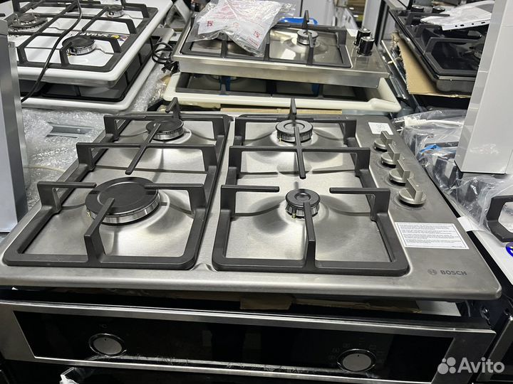 Новая Газовая варочная поверхность Bosch металл