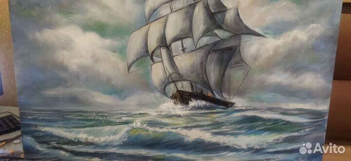 Парусник корабль морской пейзаж яхты Симферополь