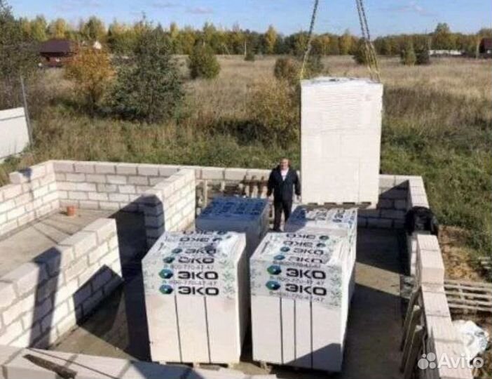 Газобетонный блок эко D500 B3,5 250x600x150