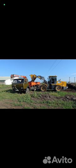 Кран манипулятор-самосвал