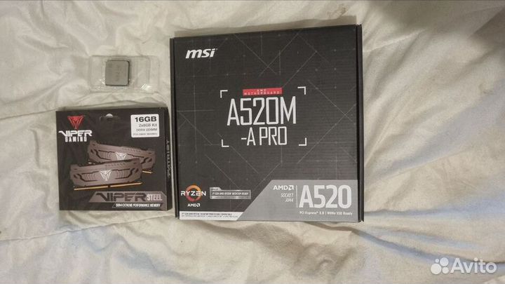 Ryzen 5 5500 Комплект Память 16Gb 3600Мгц