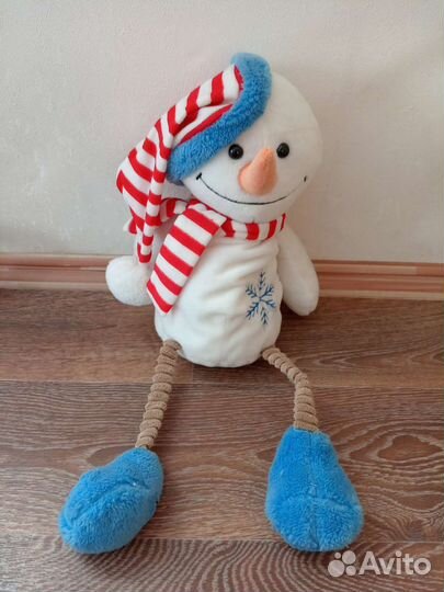 Мягкая игрушка с карманом для детей снеговик