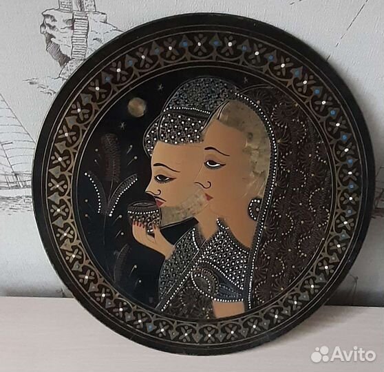 Декоративные медные тарелки на стену