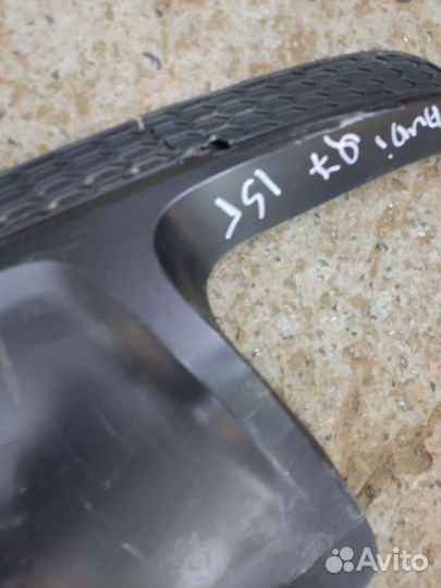 Audi q7 юбка заднего бампера