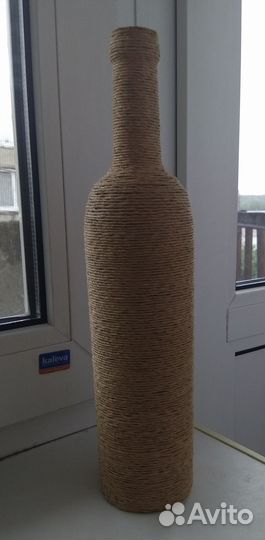 Бутыль декоративная, шпагат