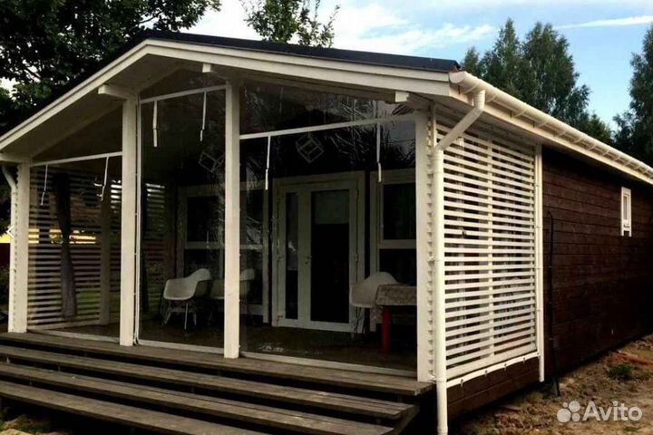 Мягкие окна на беседку