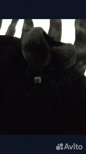 Шуба мутоновая с норкой
