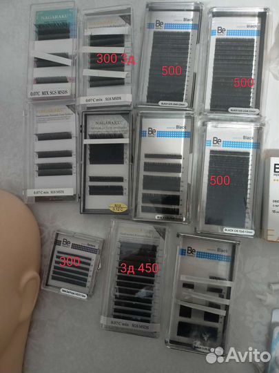 Ресницы для наращивания, пучки 3d