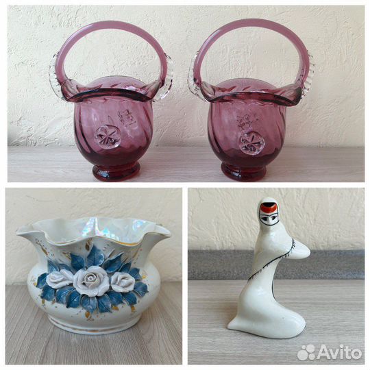 Ваза корзинка.Ваза Fenix.Кавказская девушка