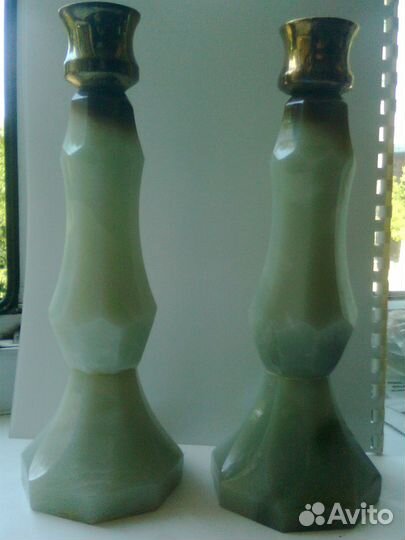 Подсвечники из нефрита