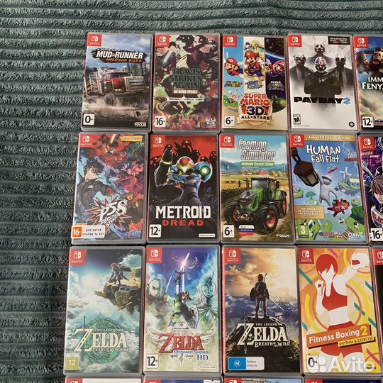 Игры для nintendo switch, картриджи