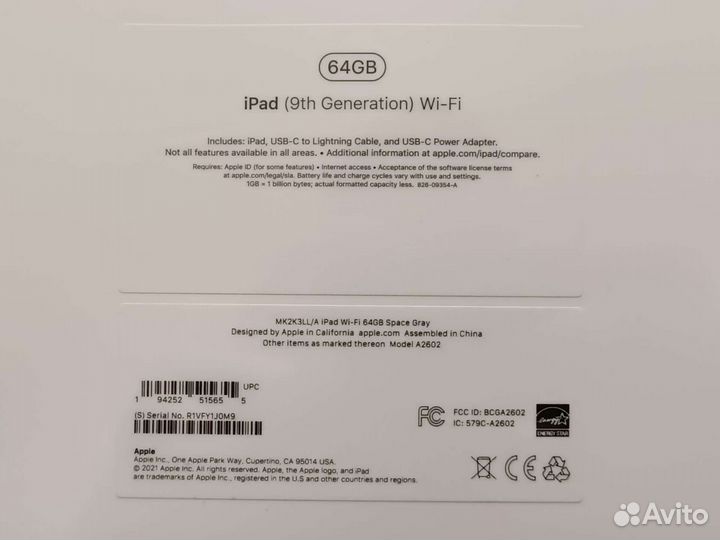 Новый iPad 9 (10.2) 2021 Space Gray 64gb