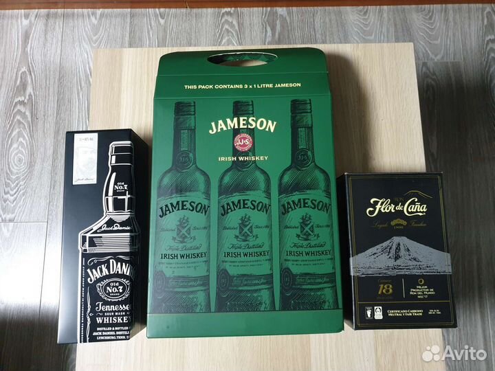 Бутылка (коробка) Jack Daniels, Jamison, Flor