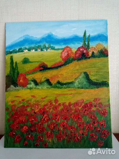 Картина маслом на холсте пейзаж