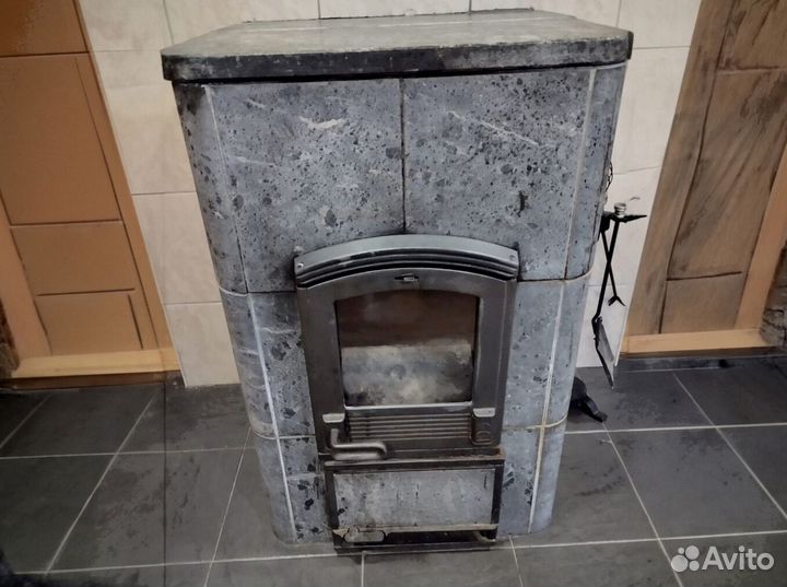 Камин полностью из натурального камня