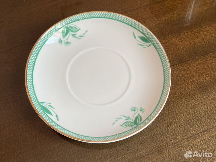 Винтажная чайная пара фарфор лфз