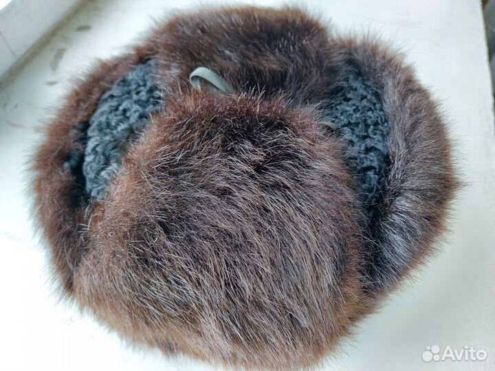 Шапка ушанка мужская меховая