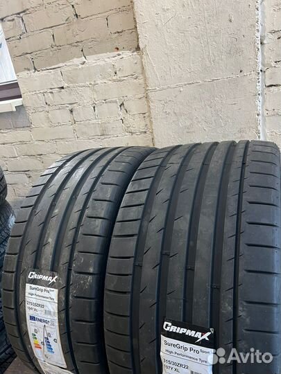 Gripmax SureGrip Pro Sport 315/30 R22 и 275/35 R22 107Y