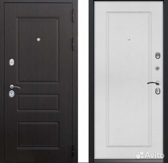 Металлические двери с зеркалом