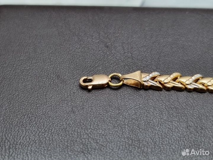 Золотой браслет 585 пробы массой 7.41 грамма (21.5
