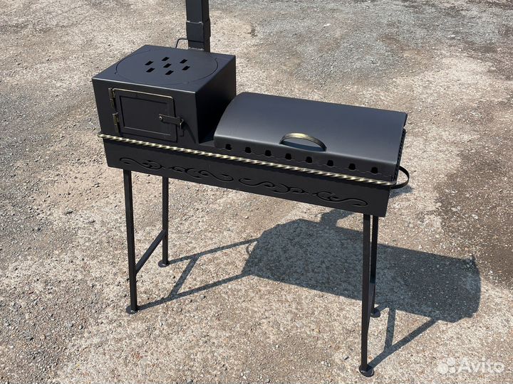 Мангал с печью под казан 3мм