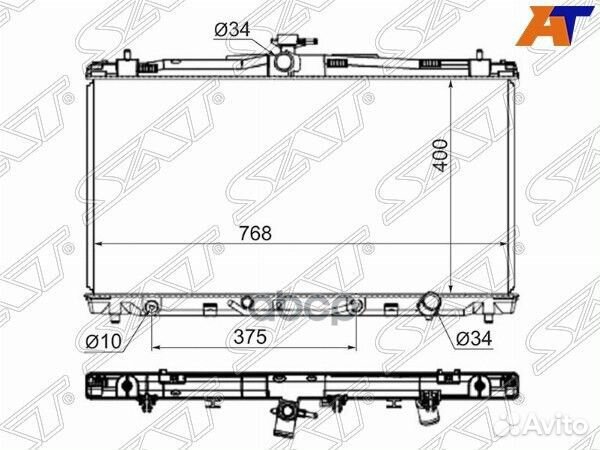 Радиатор Toyota Camry (XV50) 11-18 / Daihatsu A