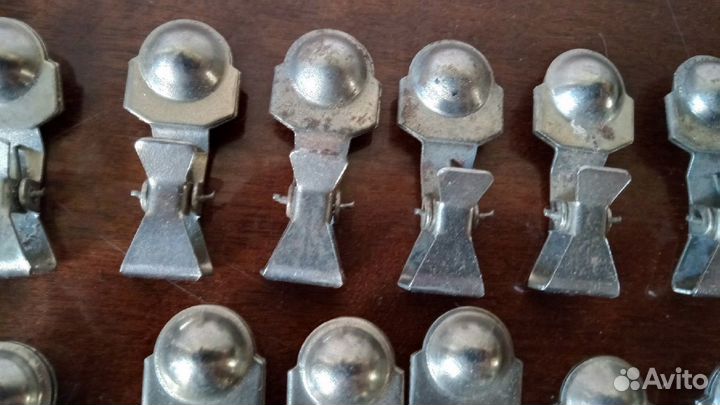 Крючки-зажимы для штор и кухни СССР два вида новые