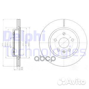 Диск тормозной BG4190 Delphi