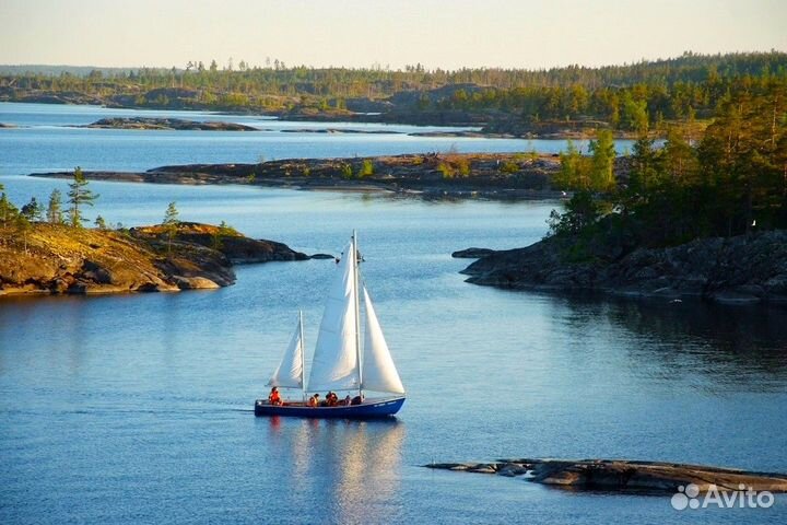 Ладожские шхеры на швертботе. Активный тур, 3 дня
