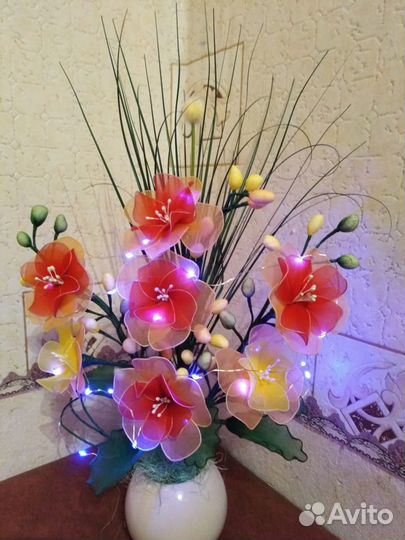 Цветы из капрона