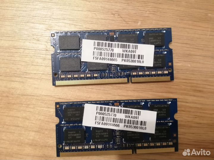 Оперативная память ddr3 2gb 1066MHz для ноутбука