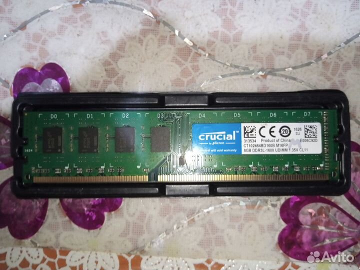 Оперативная память ddr3 8 gb 1600 MHz