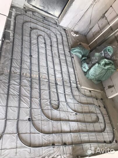 Водяной теплый пол монтаж