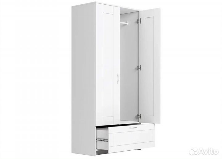 Шкаф для одежды Сириус 2 двери и 1 ящик (3 цвета)