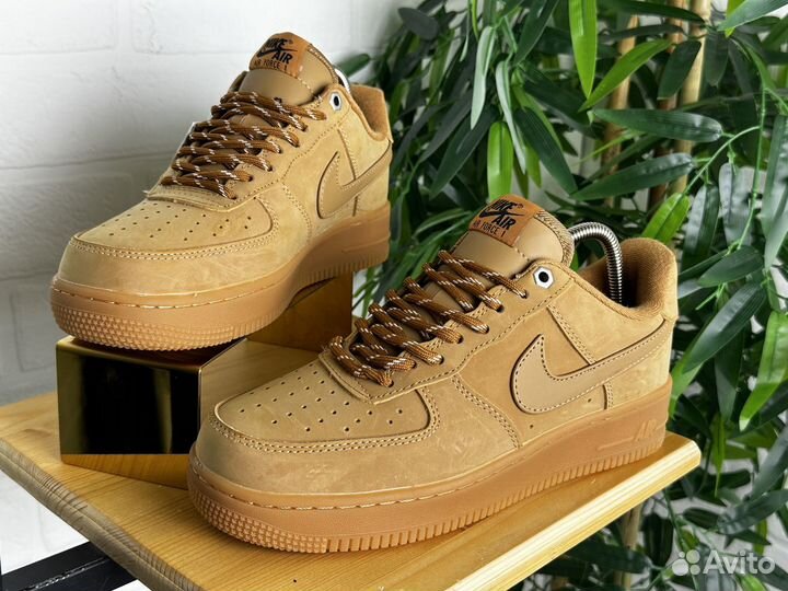 Кроссовки мужские Nike Air Force 1 41-46 оранжевые