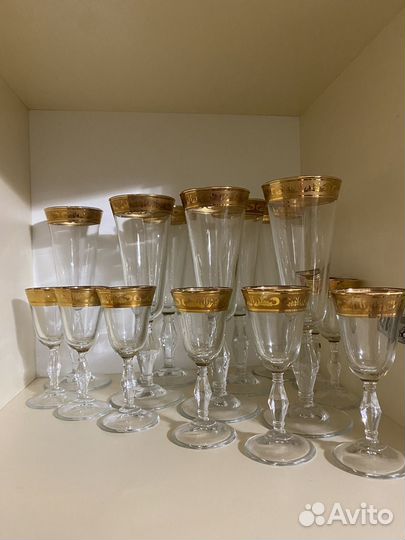 Бокалы и рюмки по 24 шт