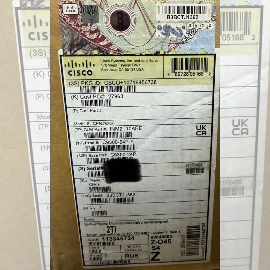 [C9300-24P-E] Коммутатор Cisco C9300-24p-E