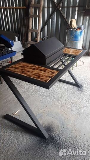 Мангал в стиле лофт